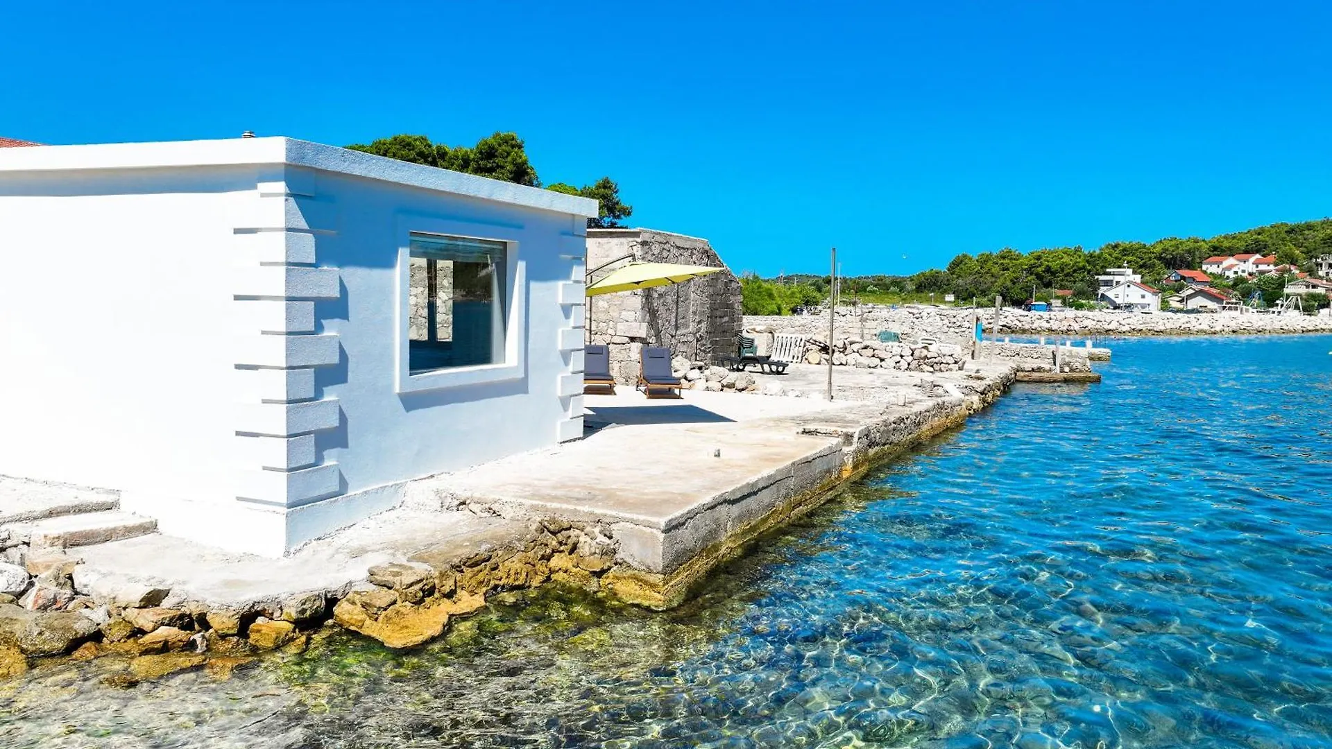 Villa Skalja Beachfront House Magazin Ždrelac